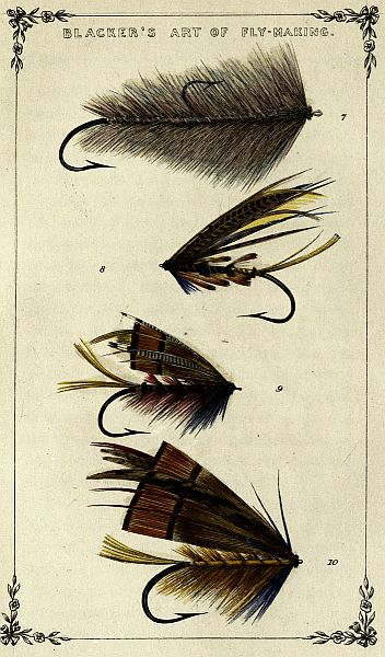 Plate of four Flies, Nos. 7, 8, 9, 10