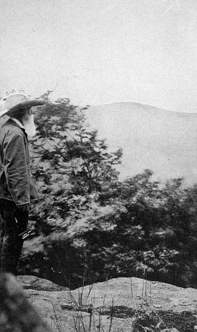 ON THE SUMMIT OF THE OLD CLUMP, LOOKING IN THE VALLEY
BELOW "WHERE SWEATING FORMS AND BRONZED ARMS
REAP IN THE LAND'S INCREASE"