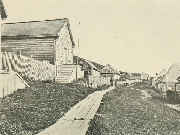 Main Street of Petropaulovsk, Kamchatka.