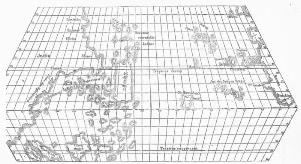 TOSCANELLI'S MAP AS RESTORED IN DAS AUSLAND.