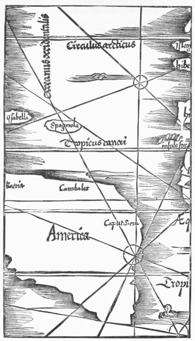 FRIESS (Frisius), IN THE PTOLEMY OF 1522.