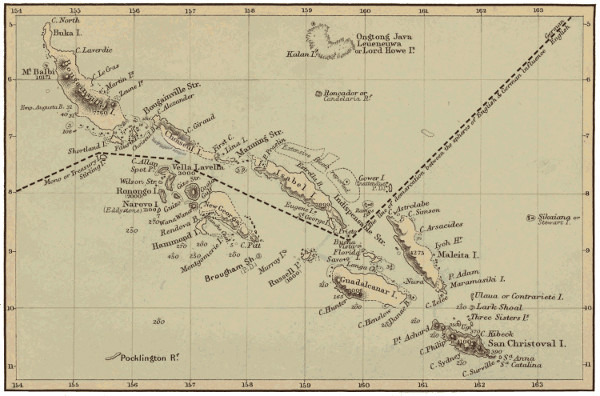 Map of Solomon Islands