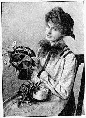 phofo of girl  holding small basket