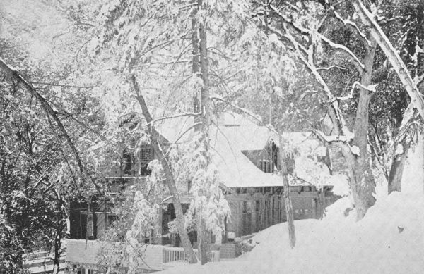 Alpine Tavern in Winter.