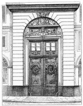 ENTRANCE TO THE HÔTEL DE CHATEAUBRIAND, IN THE FAUBOURG
ST. GERMAIN.