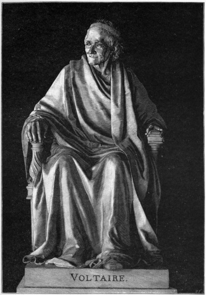 VOLTAIRE.
(From the statue by Houdon in the Comédie Française.)