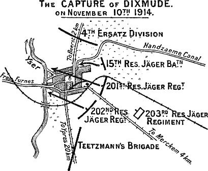 The CAPTURE of DIXMUDE. on November 10TH. 1914.