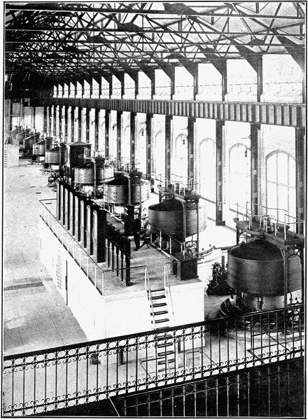 VIEW IN ONE OF THE POWER HOUSES AT NIAGARA.