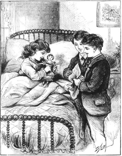 children around bed