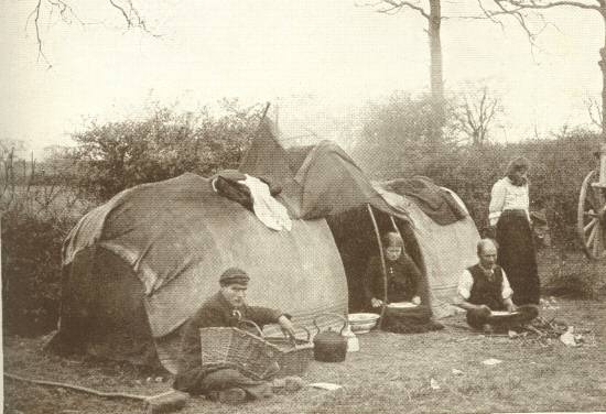 Gypsies at Home.  Photo. Fred Shaw