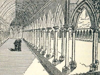 THE GALLERIES OF THE CLOISTER OF THE ABBEY OF MONT-SAINT-MICHEL
(THIRTEENTH CENTURY)