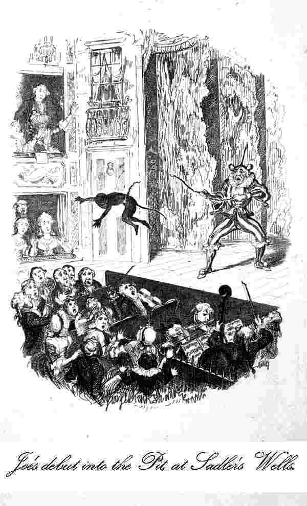 Joe's debut into the Pit, at Sadler's Wells by George Cruikshank