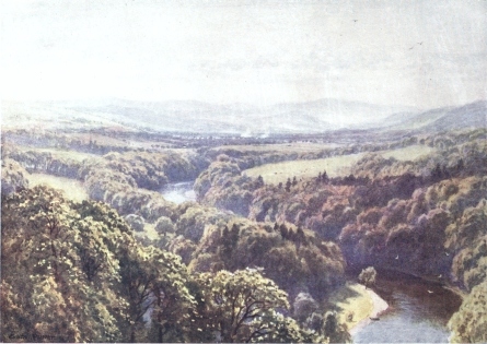 SCOTT’S FAVOURITE VIEW FROM BEMERSIDE HILL,
ROXBURGHSHIRE