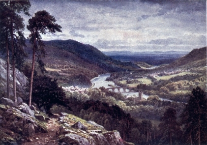 DUNKELD AND BIRNAM FROM CRAIGIEBARNS, PERTHSHIRE