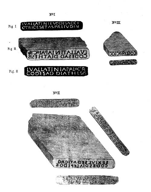 ROMAN MEDICINE STAMPS.