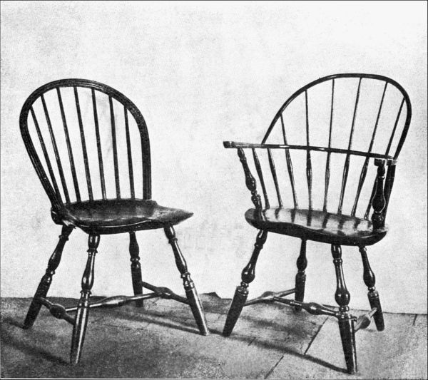 Illustration: Figure 51. WINDSOR CHAIRS.