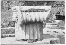 CORNER CAPITAL, IONIC STYLE, FOUND ON ACROPOLIS, ATHENS.