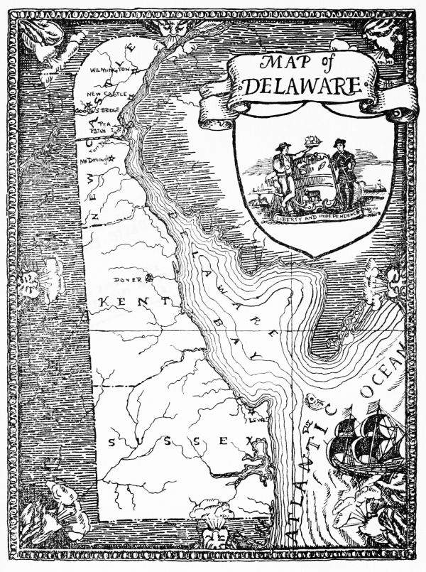 map of Delaware