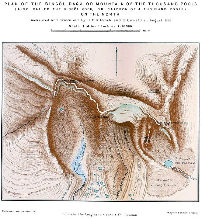 PLAN OF THE BINGÖL DAGH, OR MOUNTAIN OF THE THOUSAND POOLS