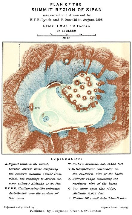 PLAN OF THE SUMMIT REGION OF SIPAN