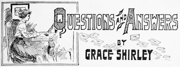 Questions and Answers by GRACE SHIRLEY