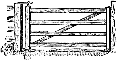 gate using rounded stiles