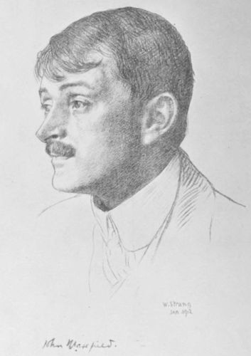 [Image unavailable: Portrait of John Masefield by W. Strang
dated Jan 1912