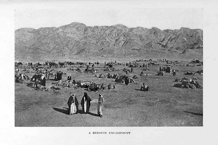 Photograph: A BEDOUIN ENCAMPMENT