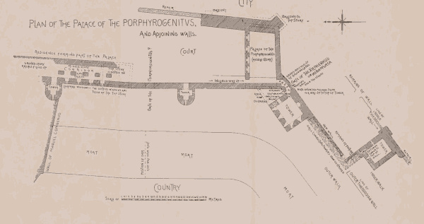 Plan of the Palace of the Porphyrogenitus, And Adjoining walls.