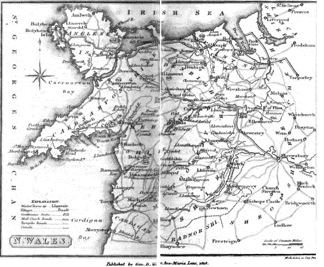 North Wales Map