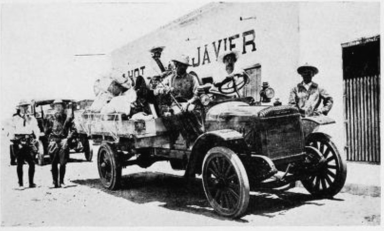 LA COLORADA, ONCE THE HOME OF GOLD MINES, NOW SERVED ONLY AS
A DEPOT FOR TRUCKS THAT CROSSED THE DESERT