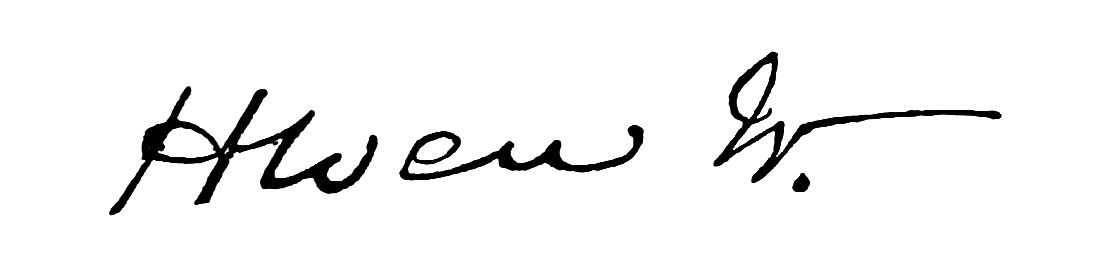 Signature of Henry W.