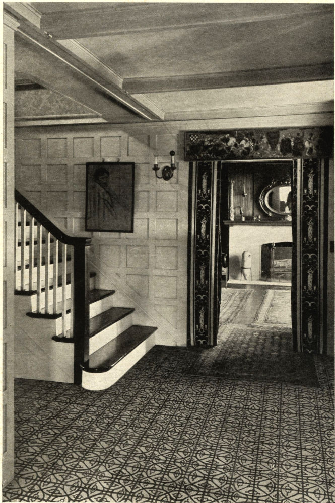 Hall and living room