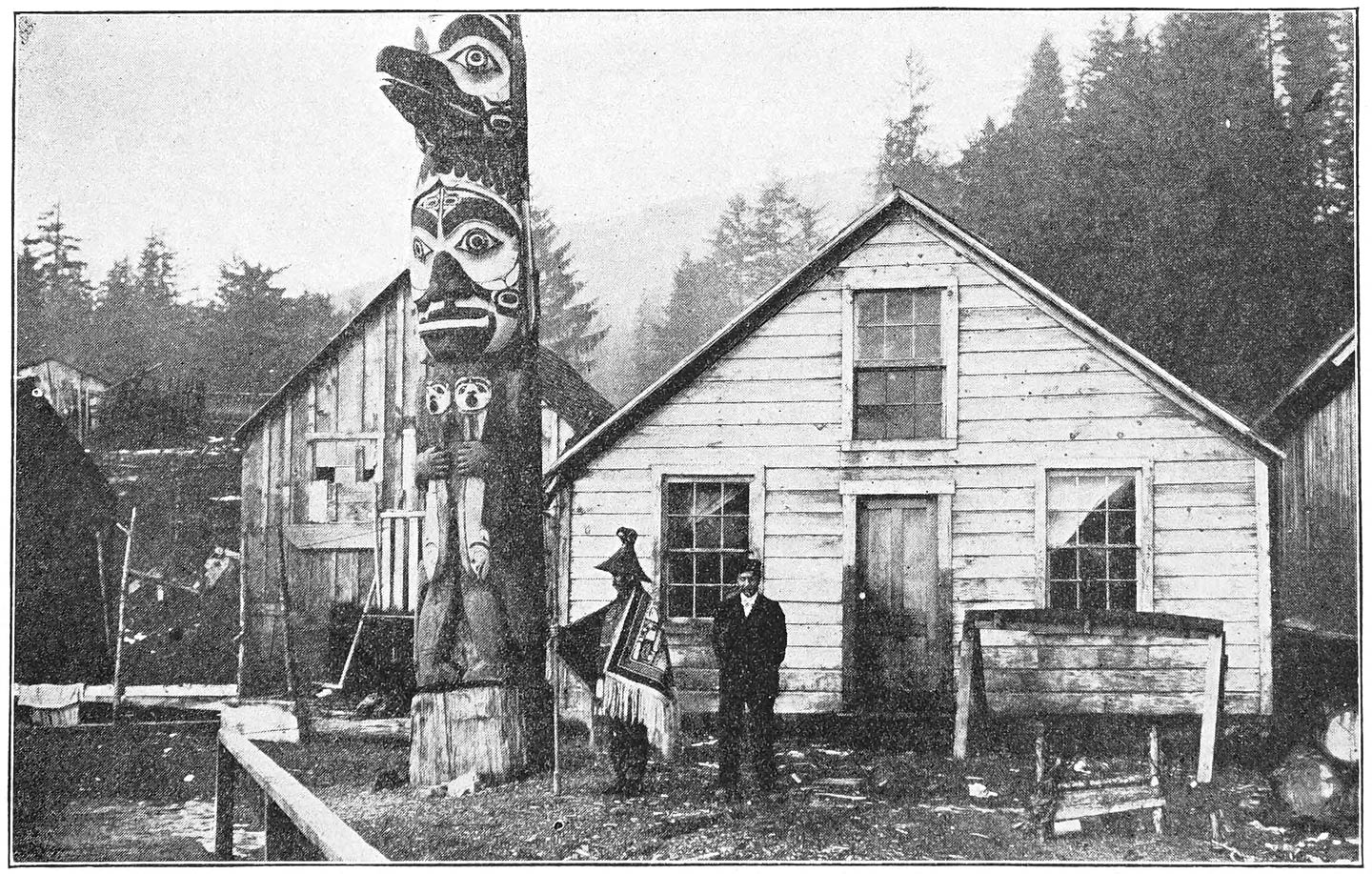 “The Thlingets built a fort where Chief Johnson’s lodge now stands”