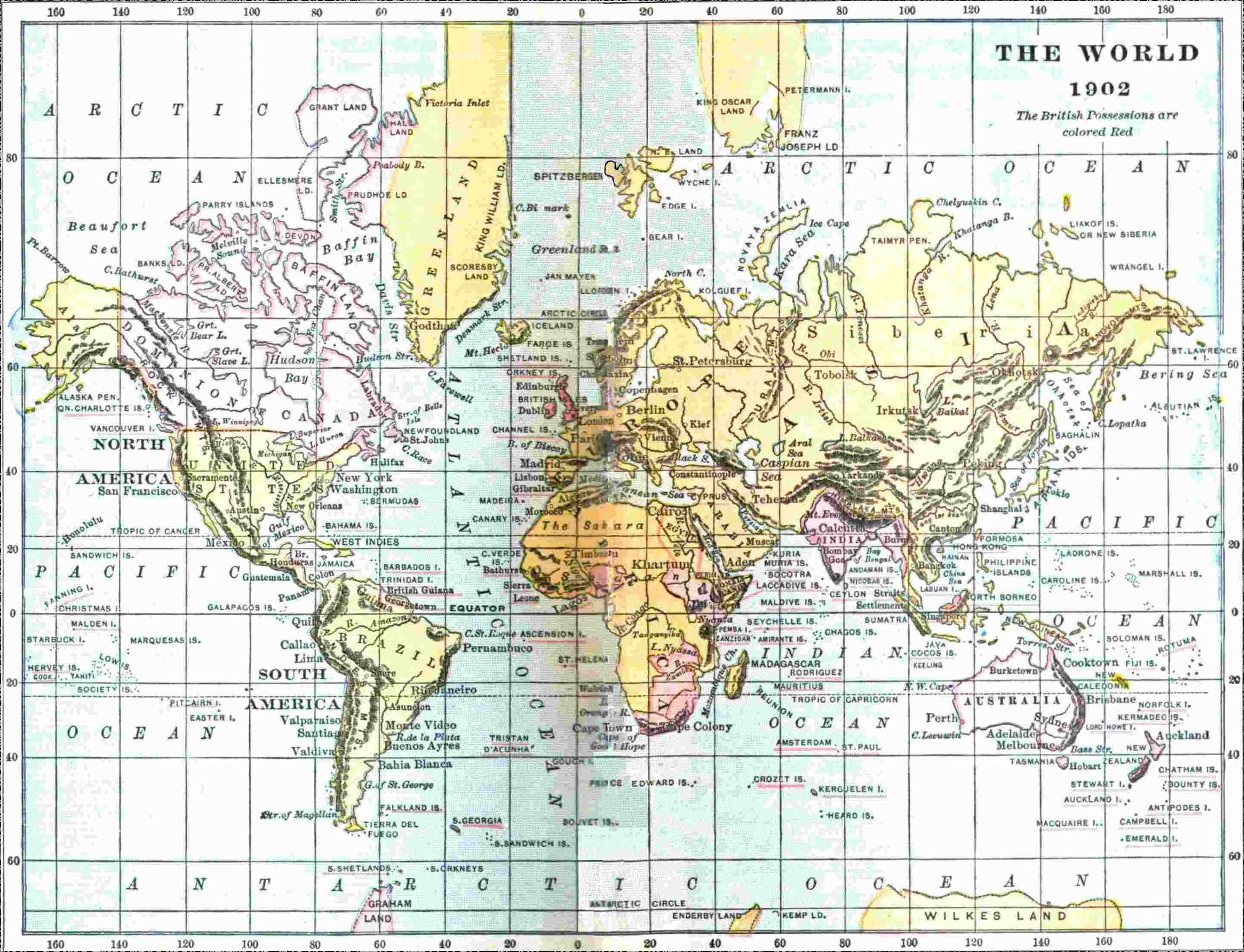 british possessions 1902