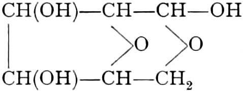 Zellulose als inneres Anhydrid des Traubenzuckers