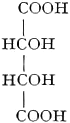 Struktur der Mesoweinsäure