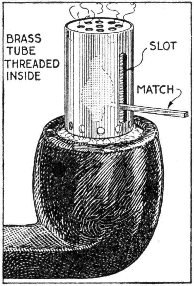 Wind-protected pipe lighter