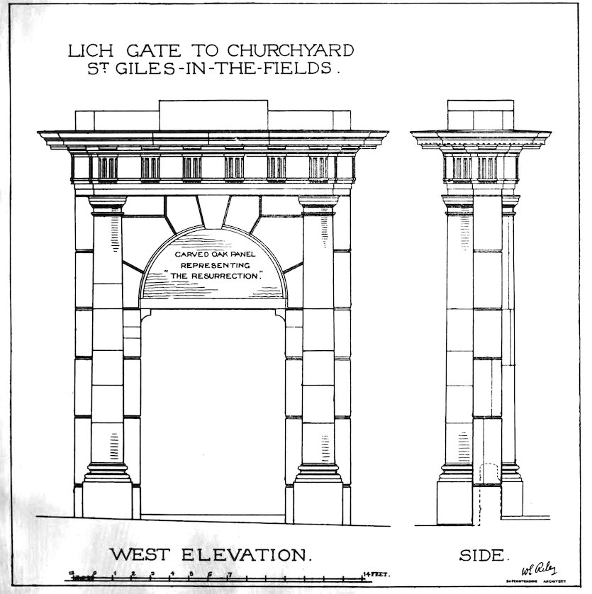 LICH GATE TO CHURCHYARD S<sup>t</sup>. GILES-IN-THE-FIELDS.