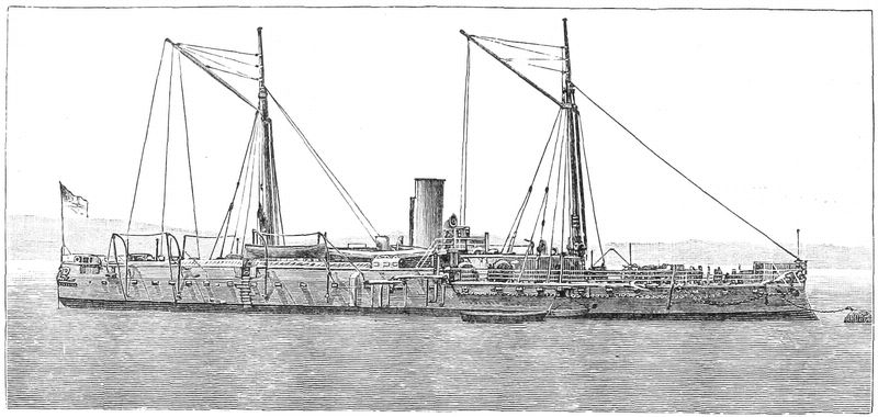 War-ship at sea