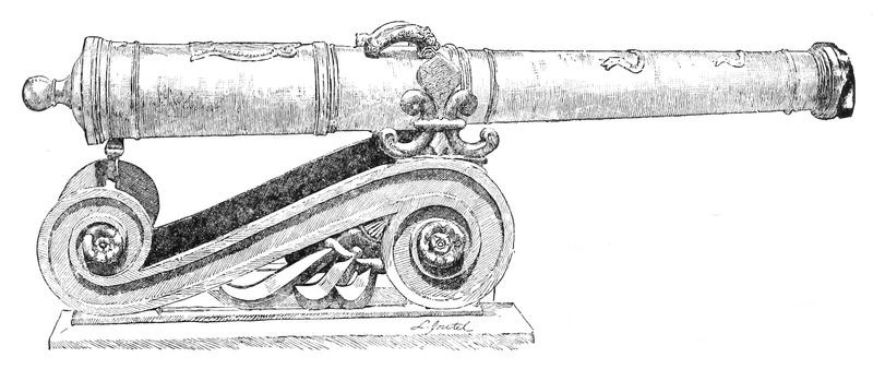 Drawing of gun