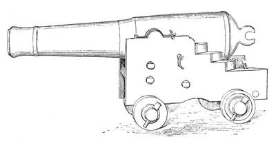 Drawing of gun