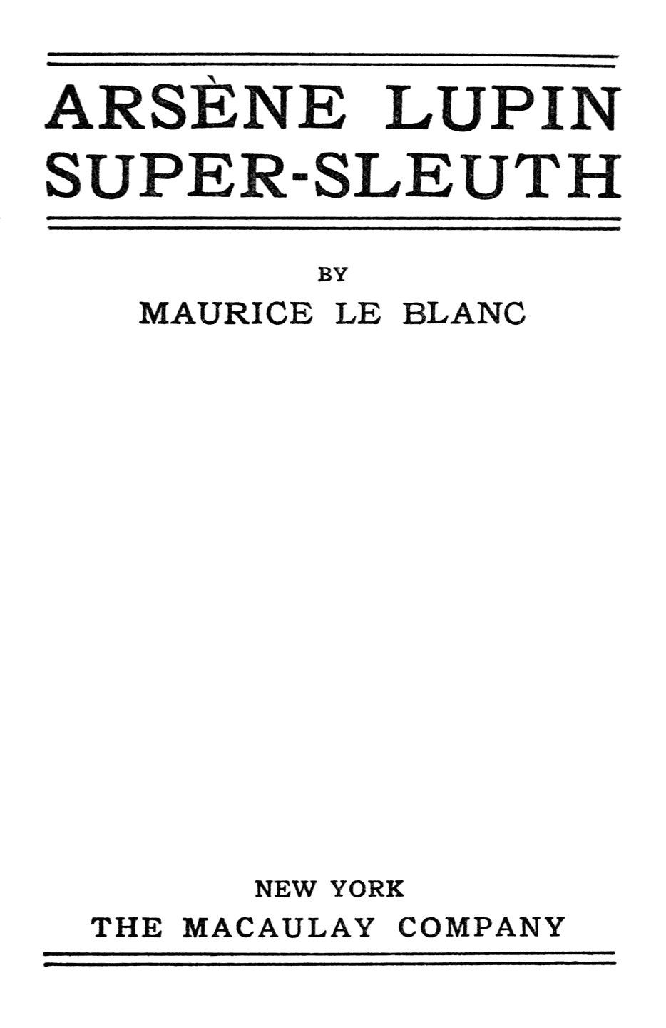 Original Title Page.